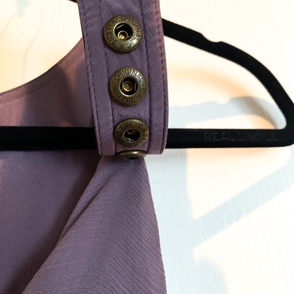 Catherine Malandrino Silk /Leather Harness Dress 4 - Picture 13 of 14